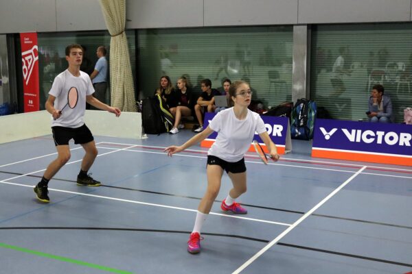 Photo from mixed doubles match